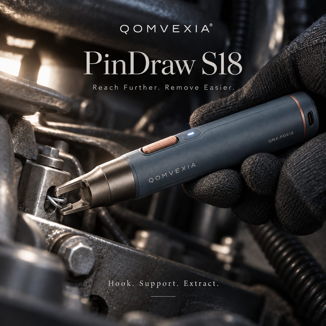 QOMVEXIA Rechargeable Cotter Pin & Split-Pin Extraction Tool detail 4