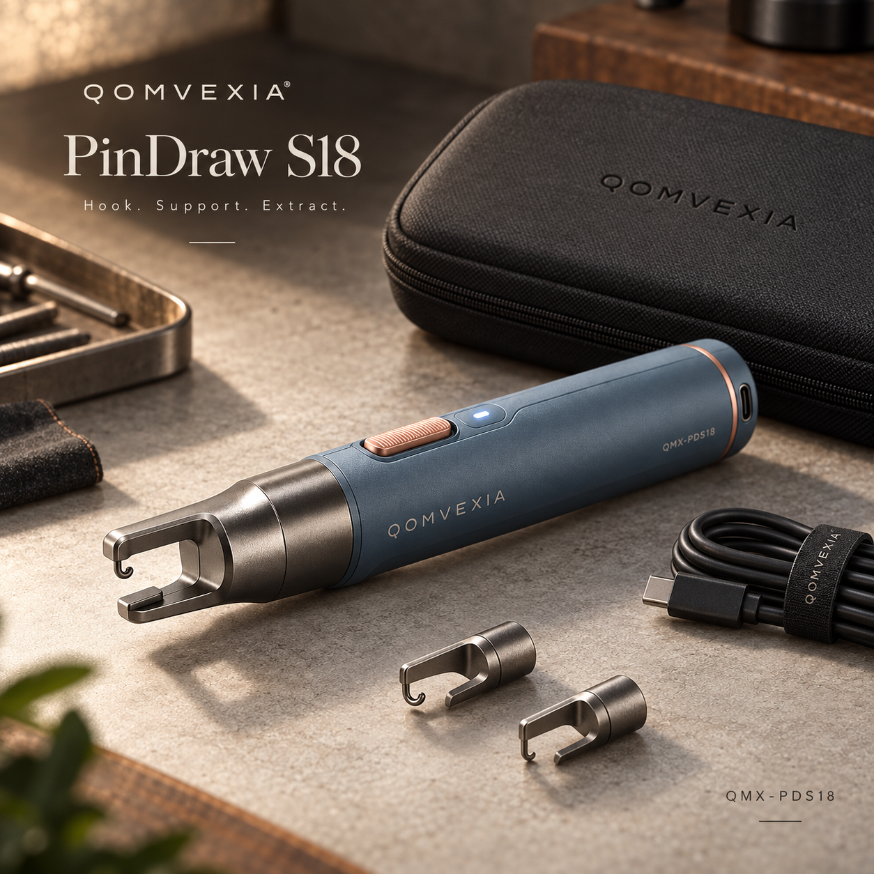 QOMVEXIA Rechargeable Cotter Pin & Split-Pin Extraction Tool detail 6